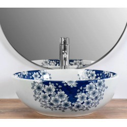 Elegancka Umywalka Nablatowa FIORI 41x41 cm - Nowoczesność i Styl dla Twojej Łazienki