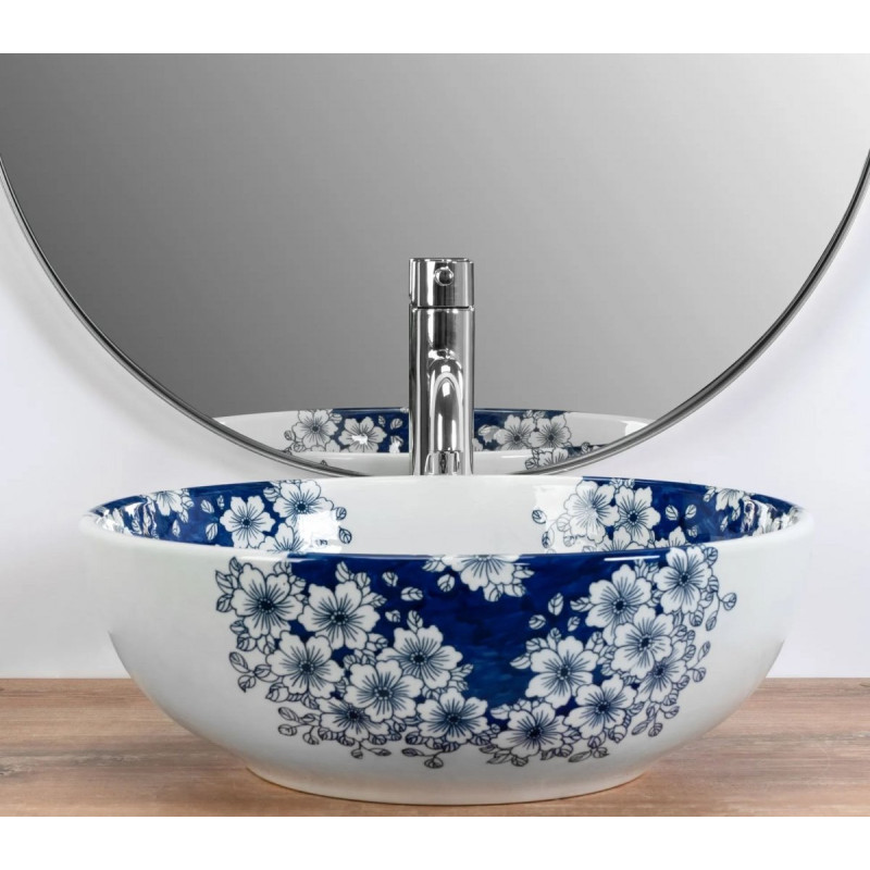 Elegancka Umywalka Nablatowa FIORI 41x41 cm - Nowoczesność i Styl dla Twojej Łazienki