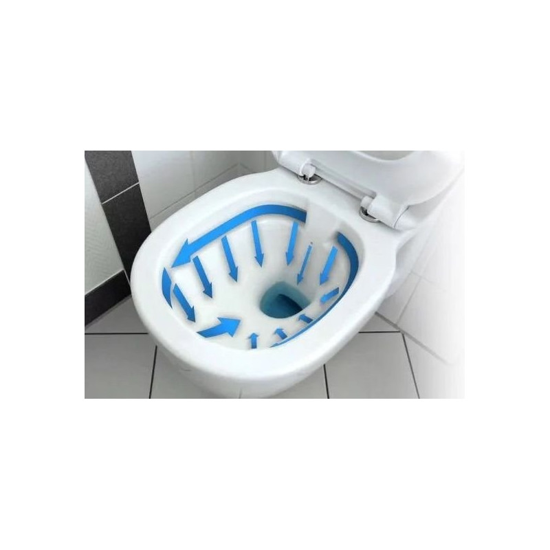 Rimless Gold WC z Duroplastu i Płaskim Wypływem - Mini Elegancja dla Twojej Łazienki