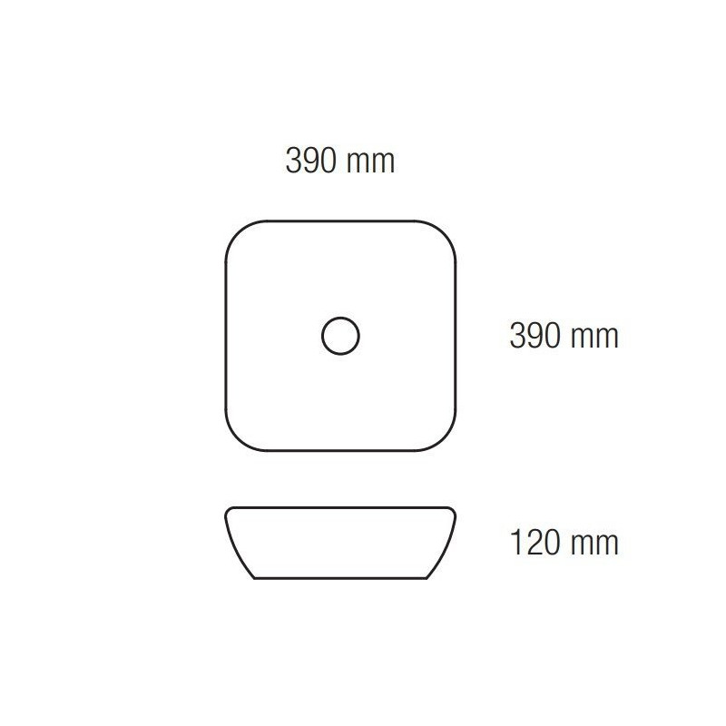 Ekskluzywna Umywalka Ceramiczna Silves 39x39 - Stylowa Nablatowa Elegancja