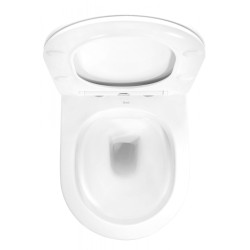 Elegancka WC Carlo Mini Rimless White Gold - Perfekcyjne Wykończenie Tworzysz!