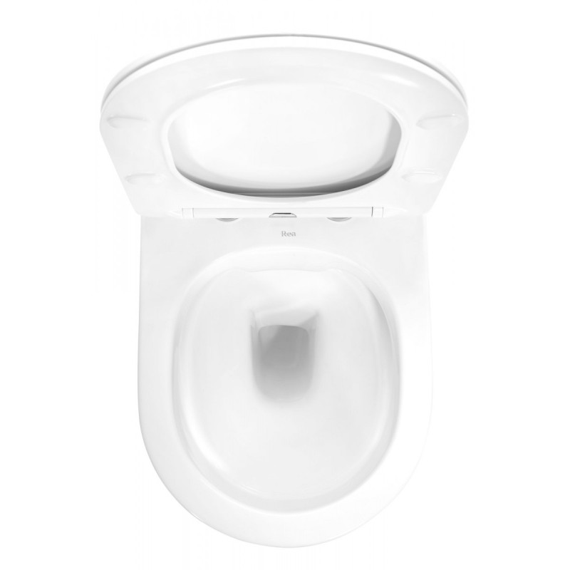 Elegancka WC Carlo Mini Rimless White Gold - Perfekcyjne Wykończenie Tworzysz!