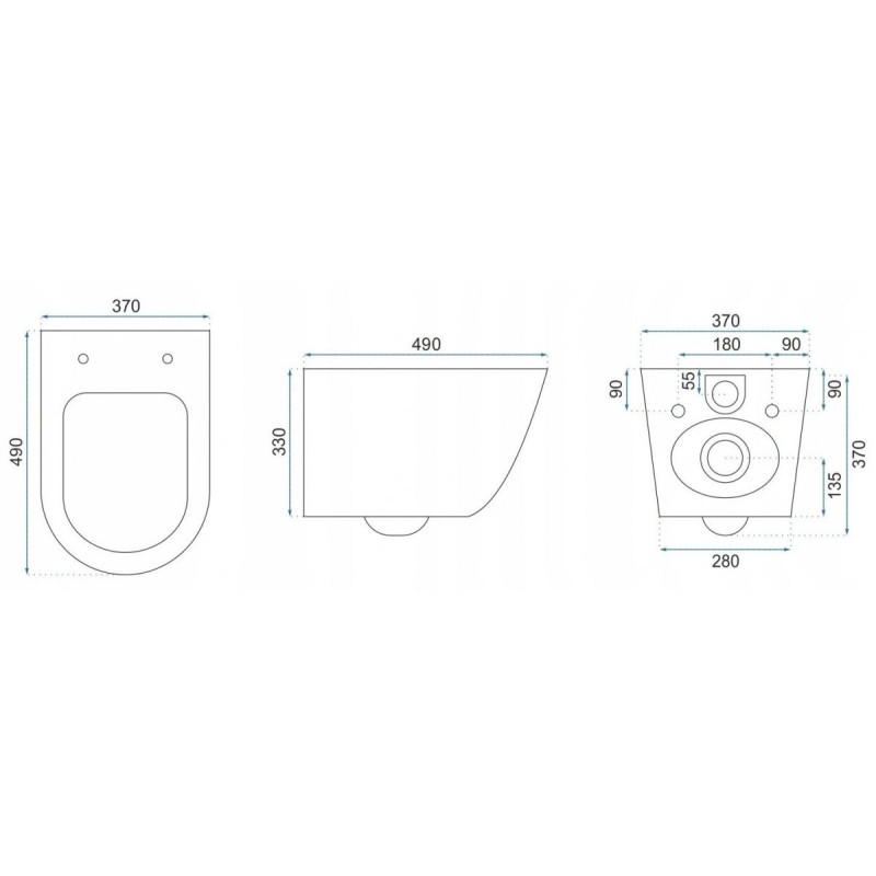 Elegancka WC Carlo Mini Rimless White Gold - Perfekcyjne Wykończenie Tworzysz!