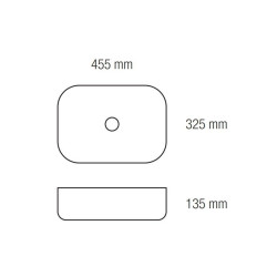 Elegancka umywalka nablatowa Tomar 45,5x32,5 – styl i funkcjonalność w Twojej łazience!