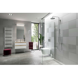 Horos grzejnik łazienkowy 146x50 cm, biały soft