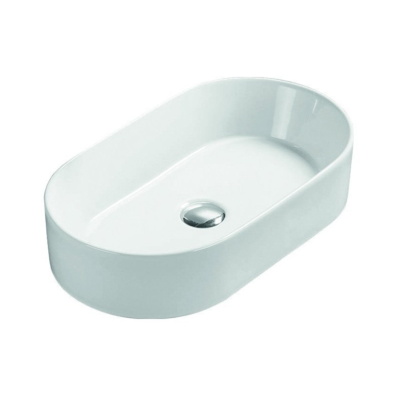 Stylowa Umywalka Nablatowa Intro 52,5x30 - Elegancja w Każdej Łazience