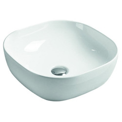 Ceramiczna Umywalka Nablatowa Metro - Elegancja w Twojej Łazience! 41,5x41,5 cm