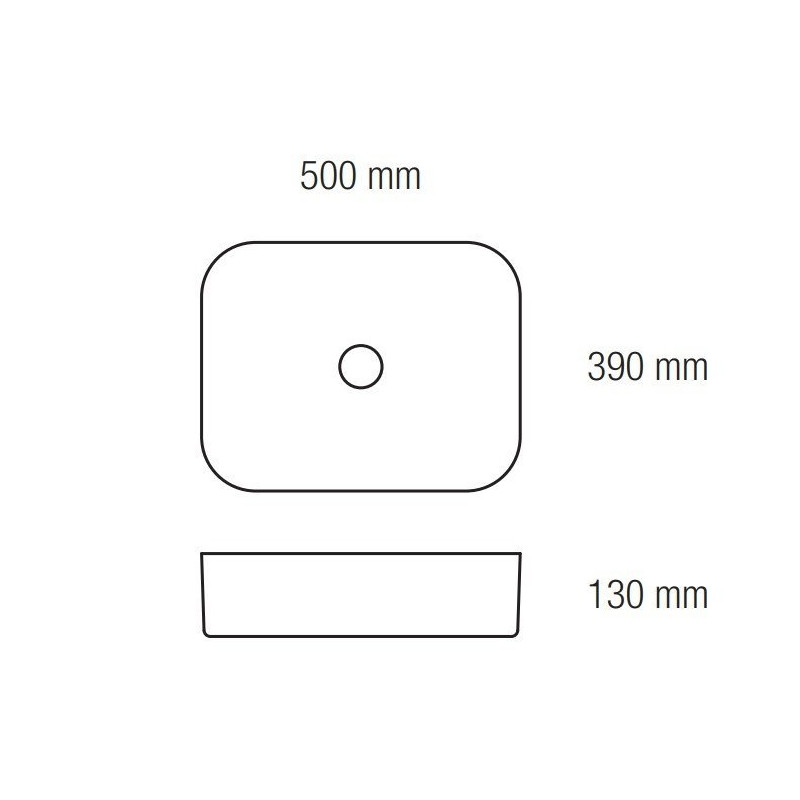 Stylowa umywalka nablatowa Pico 50x39 - nowoczesna elegancja w Twojej łazience!