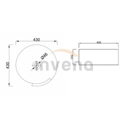Odkryj Styl: Elegancka Umywalka Nablatowa Kordoba 43 cm - Wyjątkowy Design!