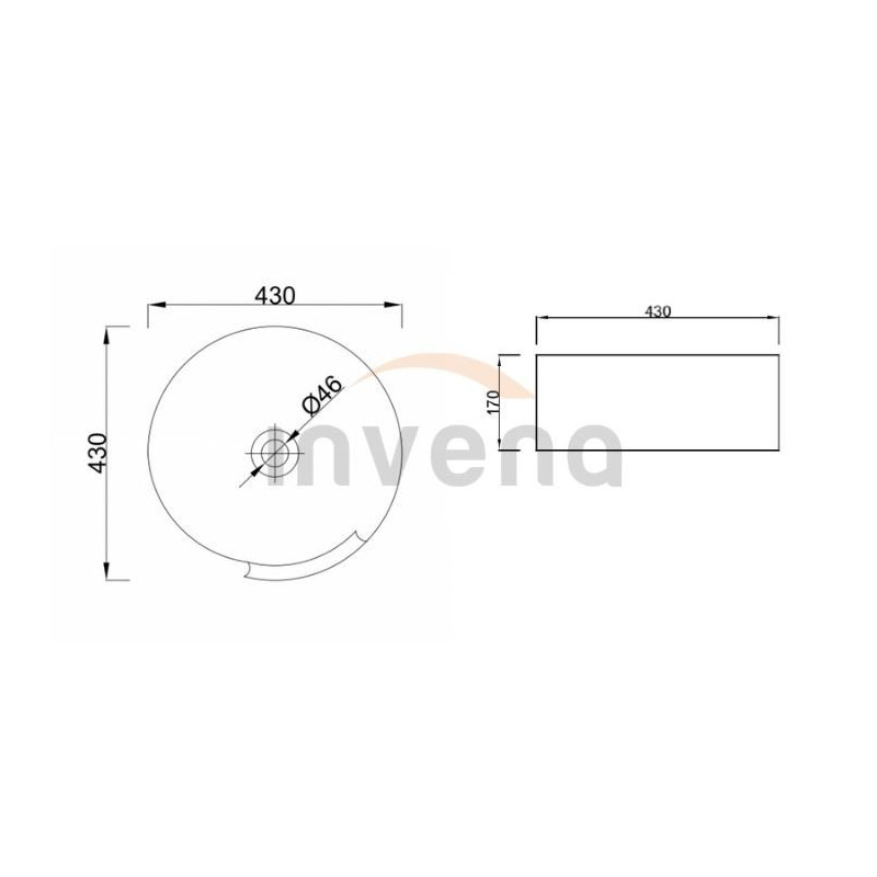 Odkryj Styl: Elegancka Umywalka Nablatowa Kordoba 43 cm - Wyjątkowy Design!