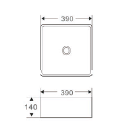 Stylowa Umywalka Nablatowa Malaga 39 cm - Elegancja w Twojej Łazience