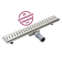 Odpływ liniowy Ronda 80 cm inox – Elegancja i funkcjonalność dla Twojej łazienki