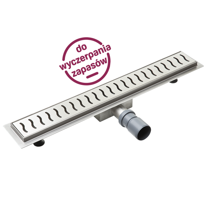 Ronda Inox Linea - Elegancki odpływ liniowy 90 cm z łatwym czyszczeniem i osadnikiem zanieczyszczeń