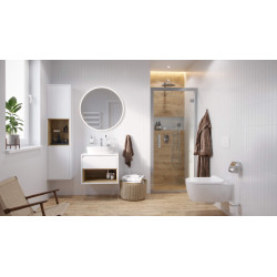 Doto D 54 miska WC 54 cm wisząca bezrantowa z deską wolnoopadającą, biały połysk