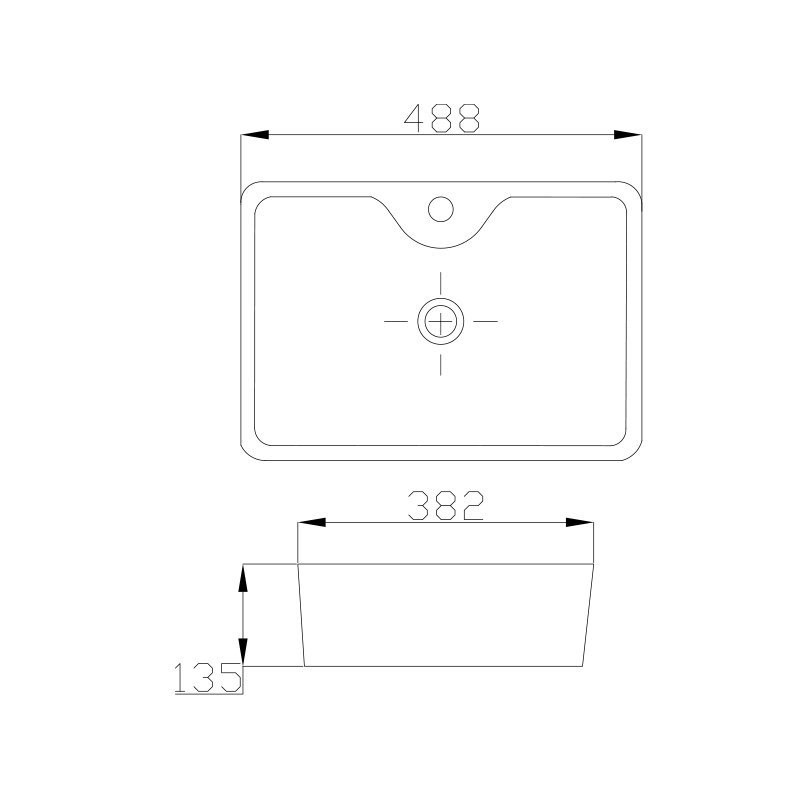 Stylowa umywalka nablatowa Patras 49 cm – elegancja i funkcjonalność w Twojej łazience!