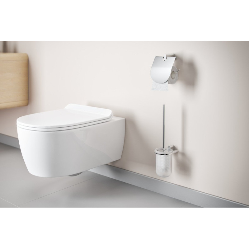 Elegancka Szklana Szczotka WC KOBO - Wisząca i Stylowa