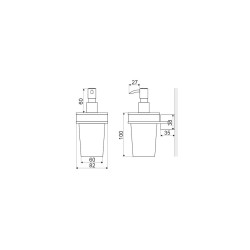 Stylowy Wiszący Dozownik Mydła KOBO - Elegancja w Każdej Łazience