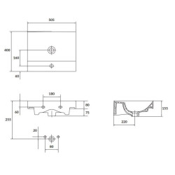 Luksusowa umywalka meblowa Larga 50 cm – elegancja i funkcjonalność w jednym!
