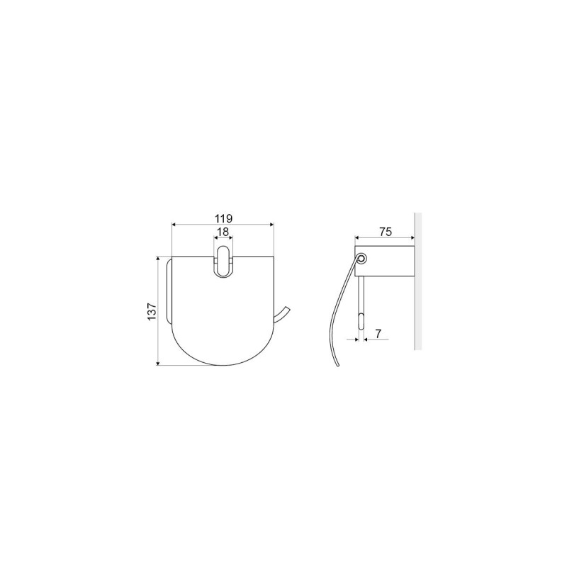 Stylowy Uchwyt na Papier z Klapką KOBO – Elegancja i Funkcjonalność w Jednym