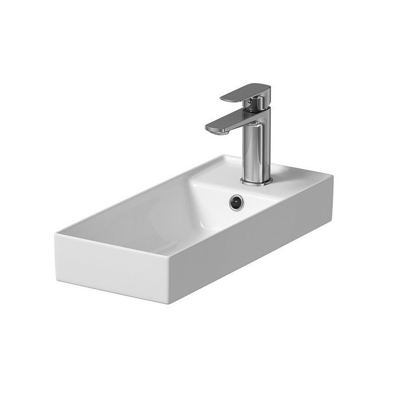 Stylowa Umywalka Ceramiczna Larga 50x22 cm - Elegancja dla Twojej Łazienki!