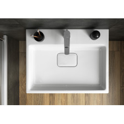 Elegancka umywalka ceramiczna Virgo 80 cm - idealne dopełnienie Twojej łazienki