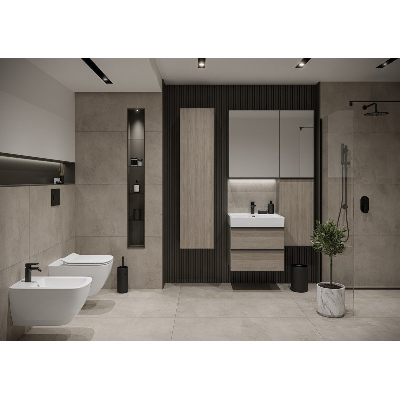 Elegancka umywalka ceramiczna Virgo 80 cm - idealne dopełnienie Twojej łazienki