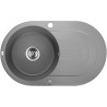 Zlewozmywak Dafne 1-komorowy z ociekaczem, szary - Elegancja i funkcjonalność w jednym