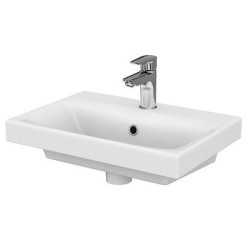 Elegancka umywalka ceramiczna Moduo Slim 50 cm - styl i funkcjonalność dla Twojej łazienki