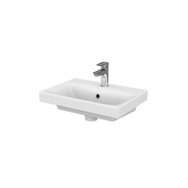 Elegancka umywalka ceramiczna Moduo Slim 50 cm - styl i funkcjonalność dla Twojej łazienki