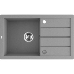 Laveo Trzynastka zlewozmywak granitowy szare 480x790 1-komorowy