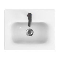 Moduo 50 cm - Elegancka Umywalka Ceramiczna do Zabudowy w Blat