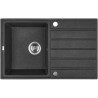 Czarny Zlewozmywak Margarita z Ociekaczem - Elegancja i Trwałość w Twojej Kuchni!