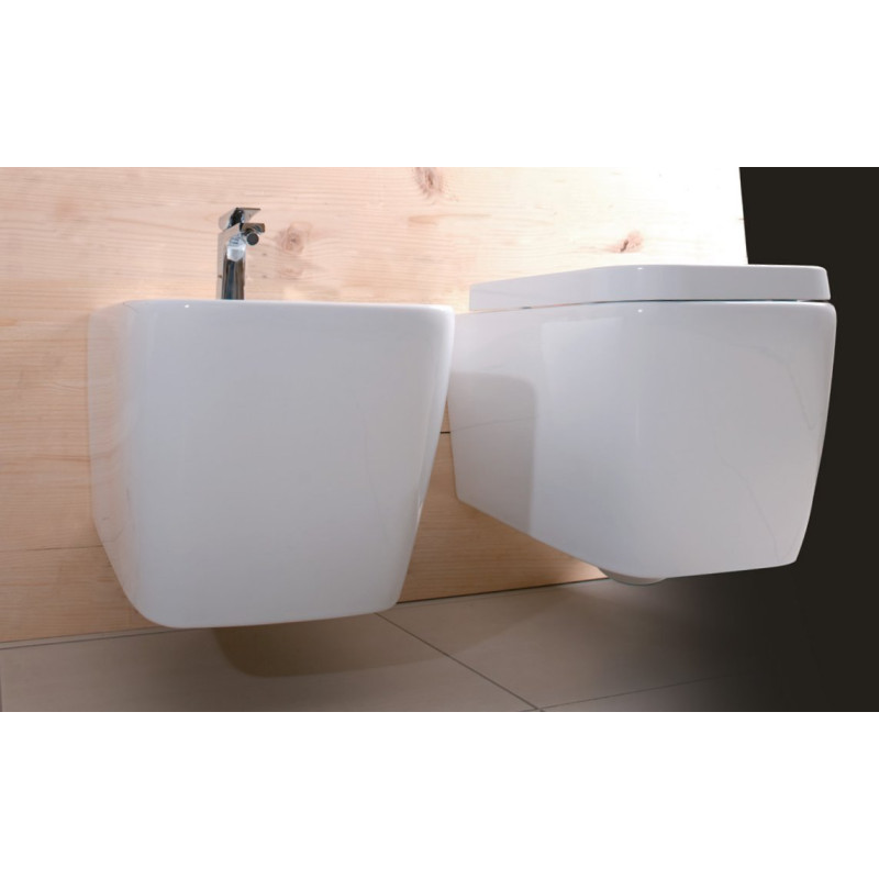 Quadra bidet wiszący biały połysk