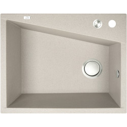 Laveo Grenada zlewozmywak granitowy beż 480x600 1-komorowy