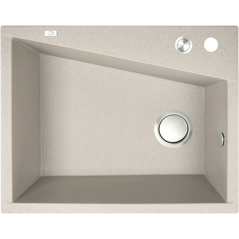 Grenada - Beżowy Zlewozmywak 1-komorowy 48x60 cm, Odporny na Wszystko, Gwarancja 10 lat