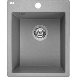 Laveo Chichi zlewozmywak granitowy szare 480x390 1-komorowy