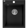 Laveo Chichi zlewozmywak granitowy czarne 480x390 1-komorowy