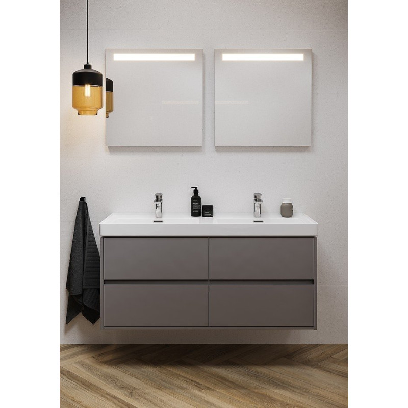 Elegancka Podwójna Umywalka Crea 120 cm - Styl i Funkcjonalność w Jednym