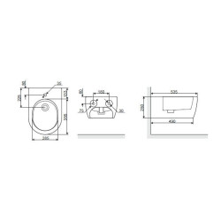 Elegancki Bidet Wiszący Doto - Najwyższa Jakość i Nowoczesny Styl!