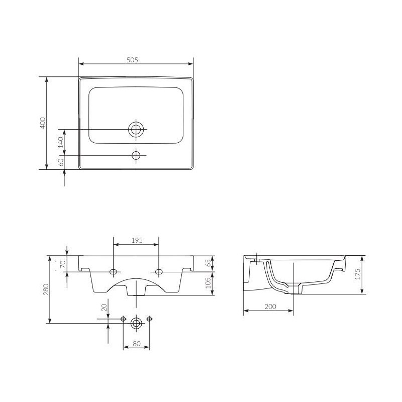 Ceramiczna umywalka Crea 50 cm - ponadczasowa elegancja dla Twojej łazienki!