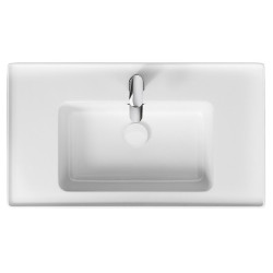 Stylowa umywalka ceramiczna Crea 80 cm do eleganckiej łazienki