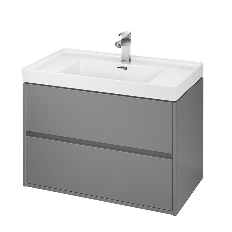 Stylowa umywalka ceramiczna Crea 80 cm do eleganckiej łazienki