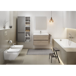 Stylowa umywalka ceramiczna Crea 80 cm do eleganckiej łazienki