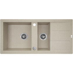 Laveo Barbados zlewozmywak granitowy beż 480x100