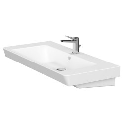 Elegancka umywalka ceramiczna Mille 100 cm – styl i funkcjonalność w Twojej łazience!