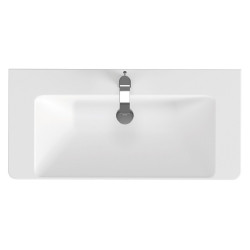 Elegancka umywalka ceramiczna Mille 100 cm – styl i funkcjonalność w Twojej łazience!