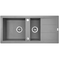 Laveo Barbados zlewozmywak granitowy szare 480x100