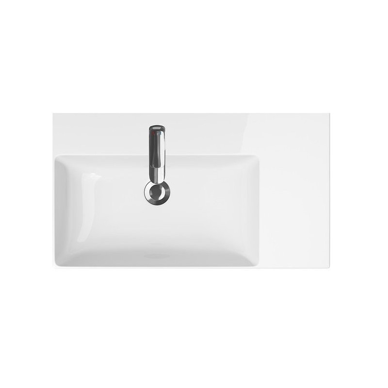 Ceramiczna umywalka Inverto 80 cm prawa - styl i funkcjonalność dla Twojej łazienki