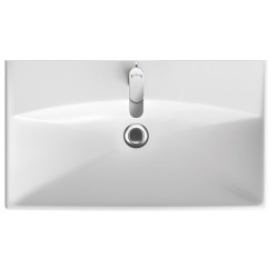 Stylowa Umywalka Ceramiczna City 80 cm - Elegancja i Funkcjonalność dla Twojej Łazienki!