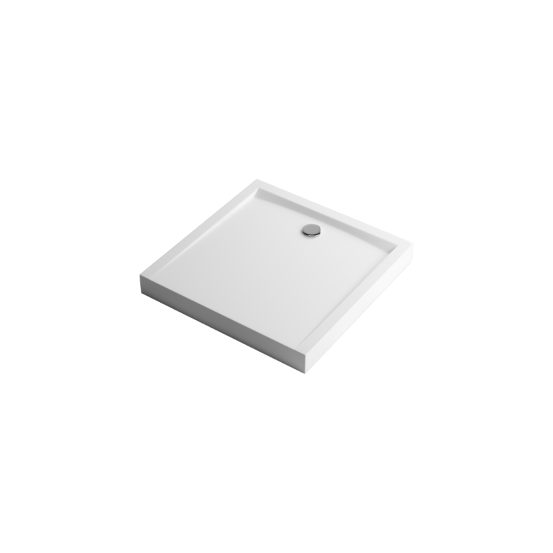 Forma Compact brodzik kwadratowy 90x90 cm wysoki, biały połysk